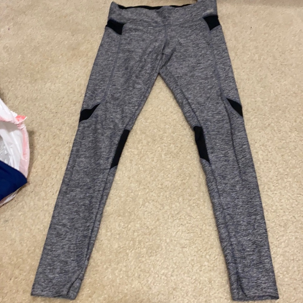 PINK grey and black leggings size XS